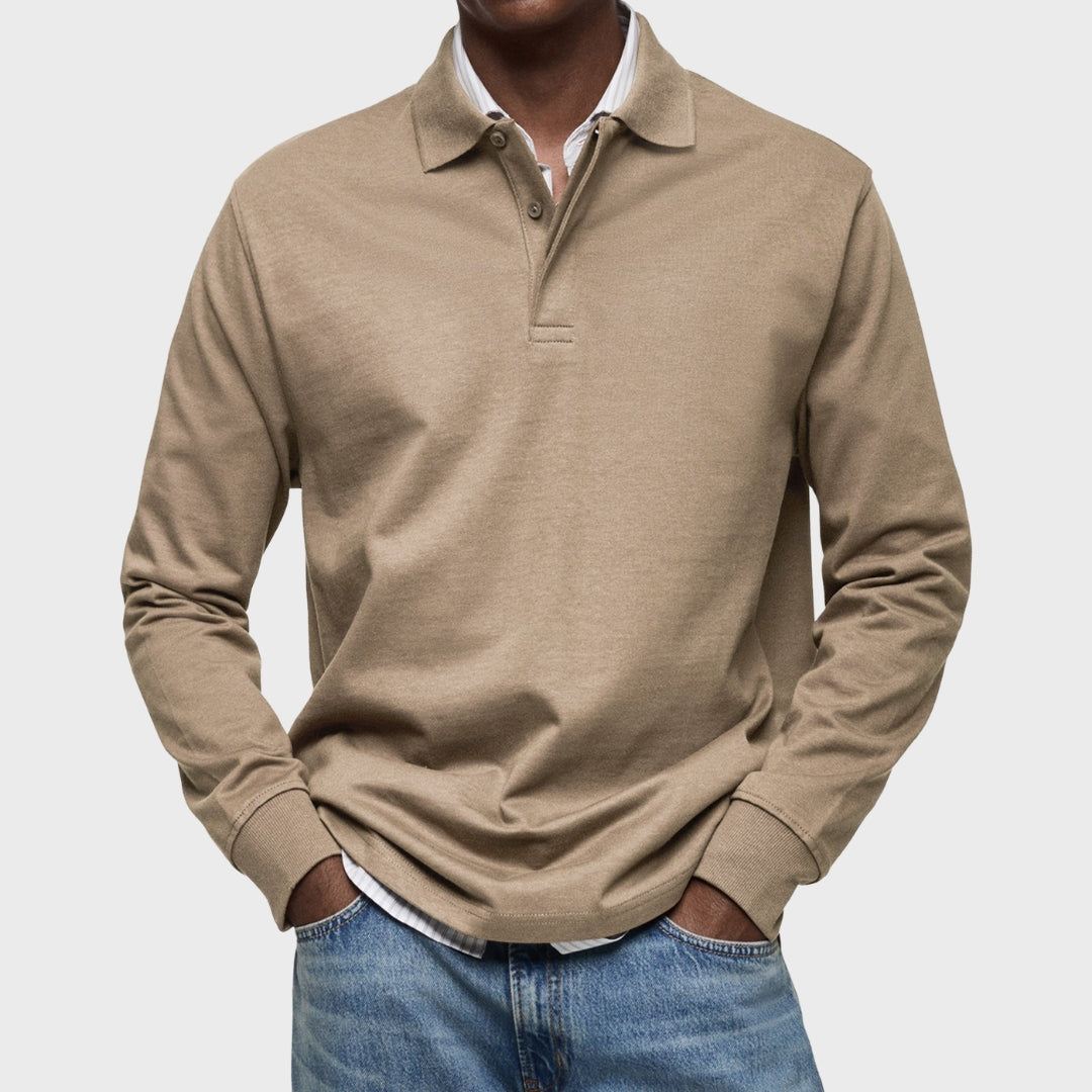 Edward - Luxury Long Sleeve Polo