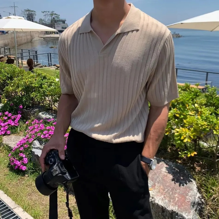 Christian - Elegant Ribbed Polo