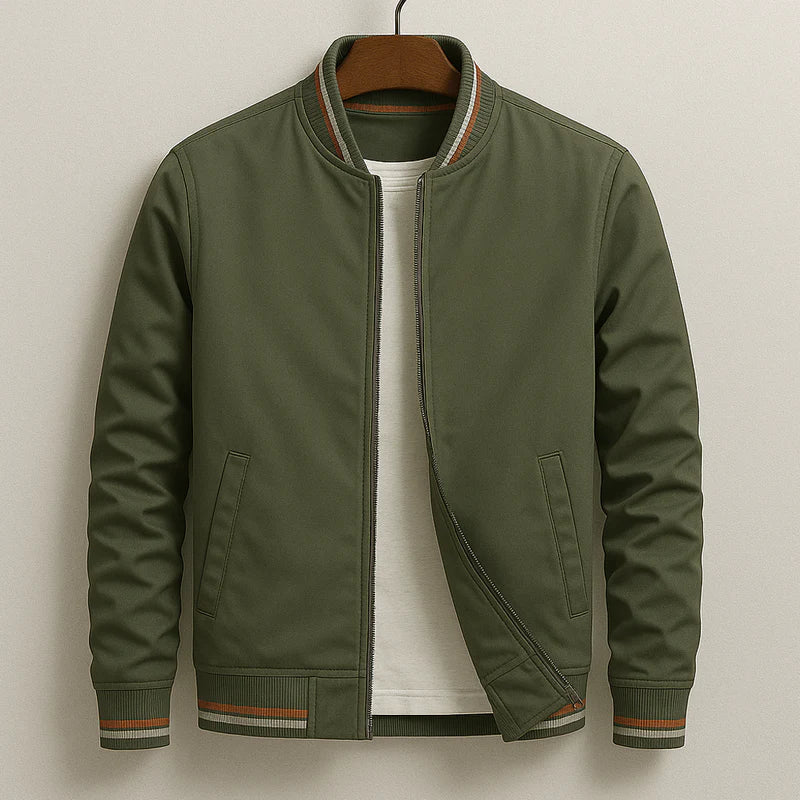 Mario - Striped Bomber Jacket