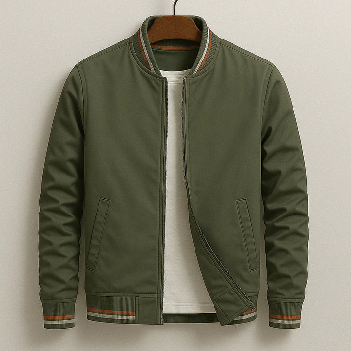 Mario - Striped Bomber Jacket