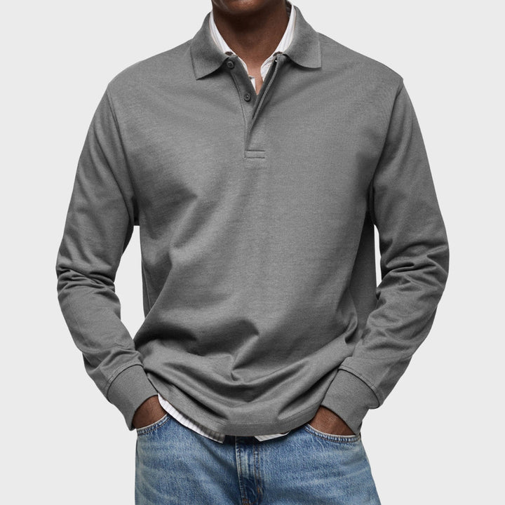 Edward - Luxury Long Sleeve Polo