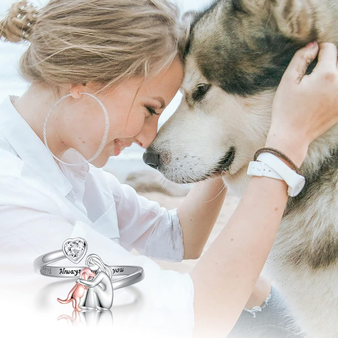 Dog Hug - Ring (Pink)
