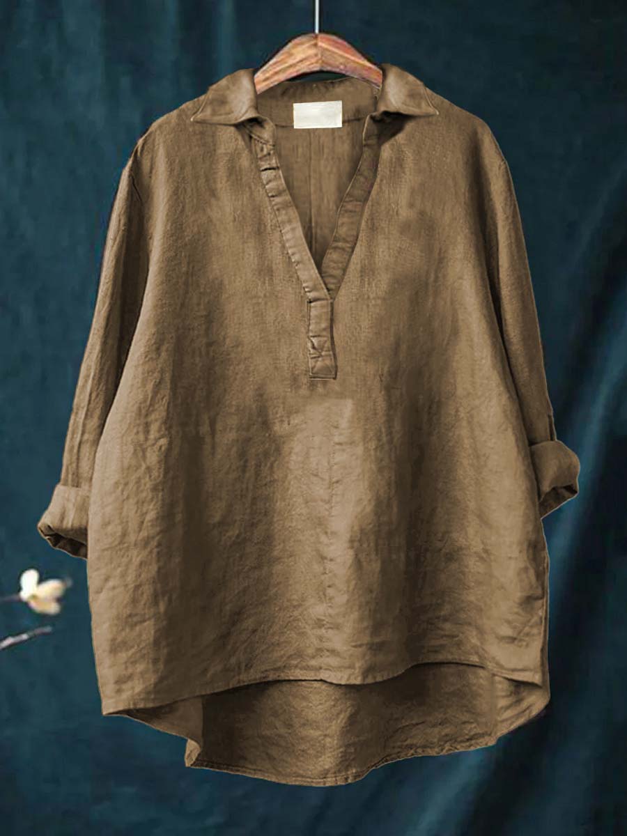 Wanda | Elegant Linen Blouse for Summer