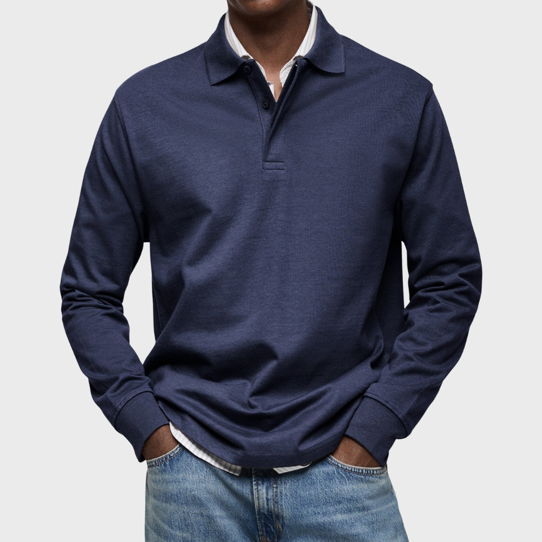 Edward - Luxury Long Sleeve Polo