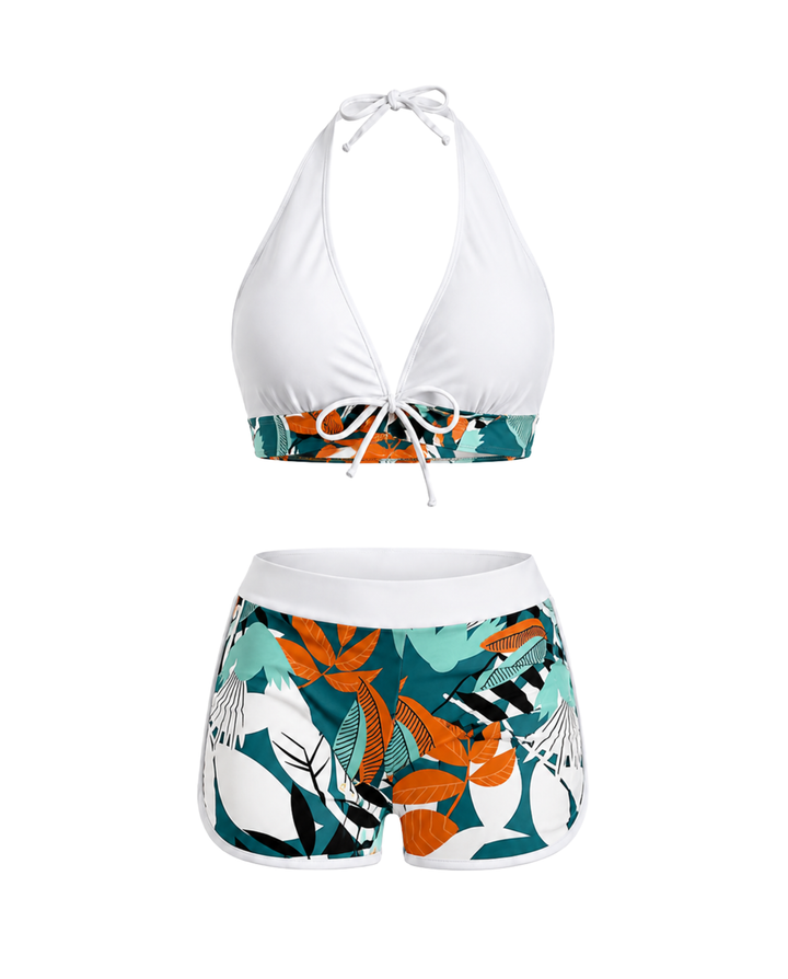 One-Piece Swimsuit with Straps