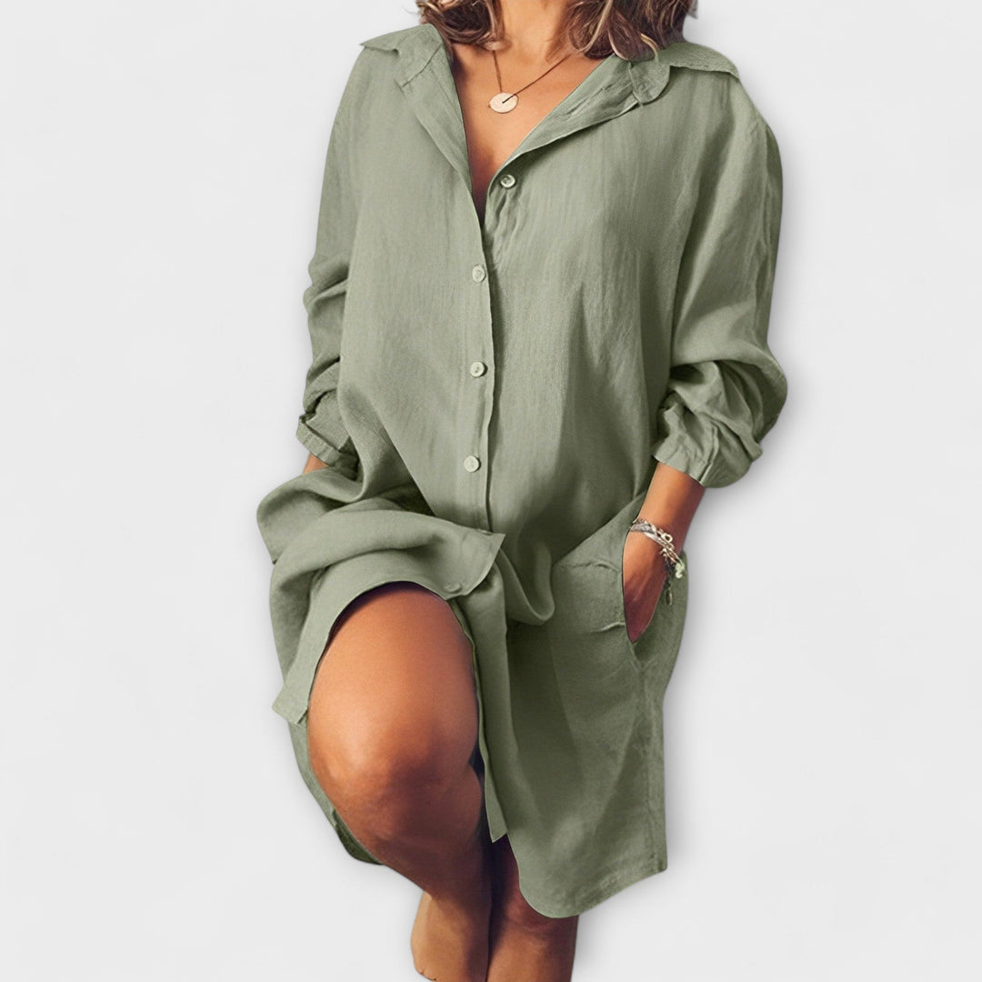 Clarabelle | Casual Linen Blouse