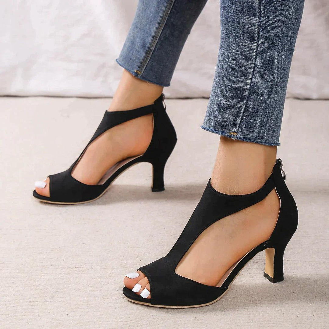 Camelot | High Heel Sandals with Cut-Out Toe