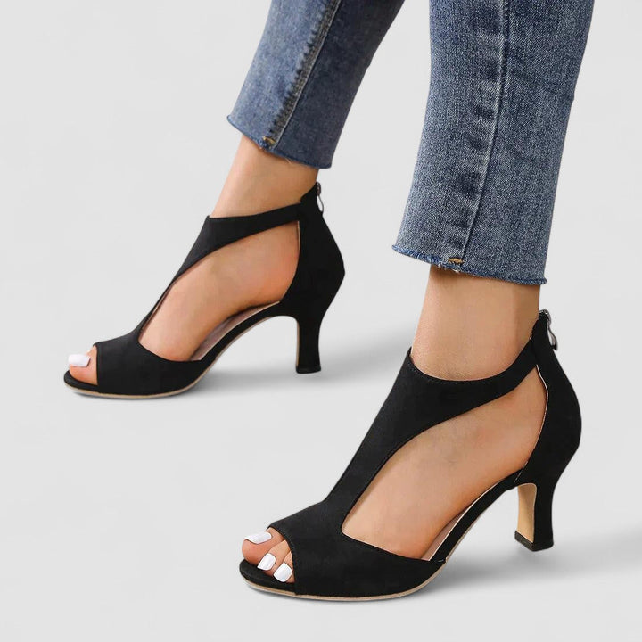 Camelot | High Heel Sandals with Cut-Out Toe