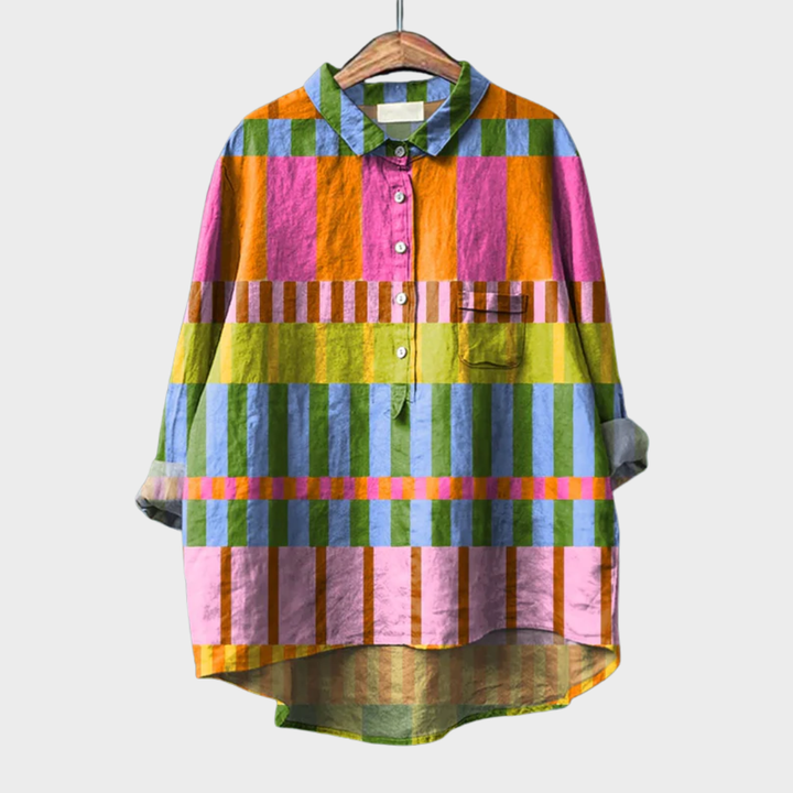 Amber | Elegant Linen Blouse for Summer