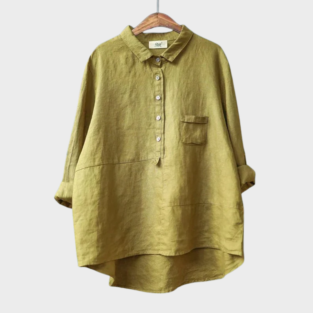 Elyse | Elegant Linen Blouse for Summer