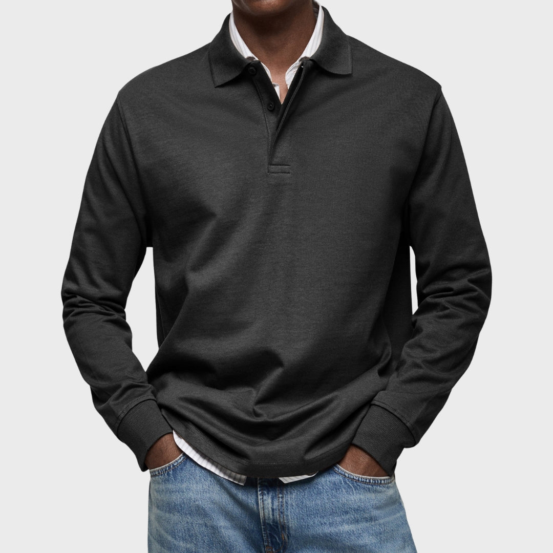 Edward - Luxury Long Sleeve Polo