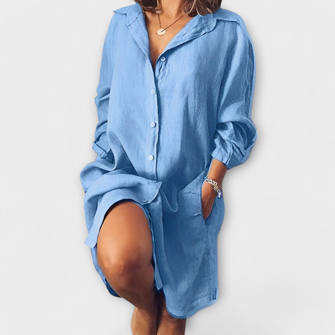 Clarabelle | Casual Linen Blouse