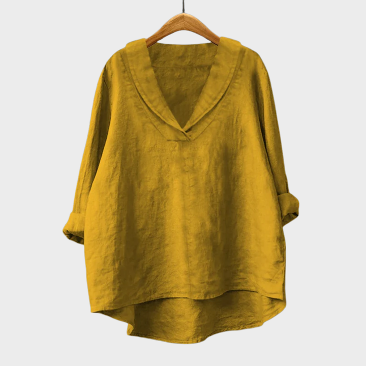 Samara | Elegant Linen Blouse for Summer