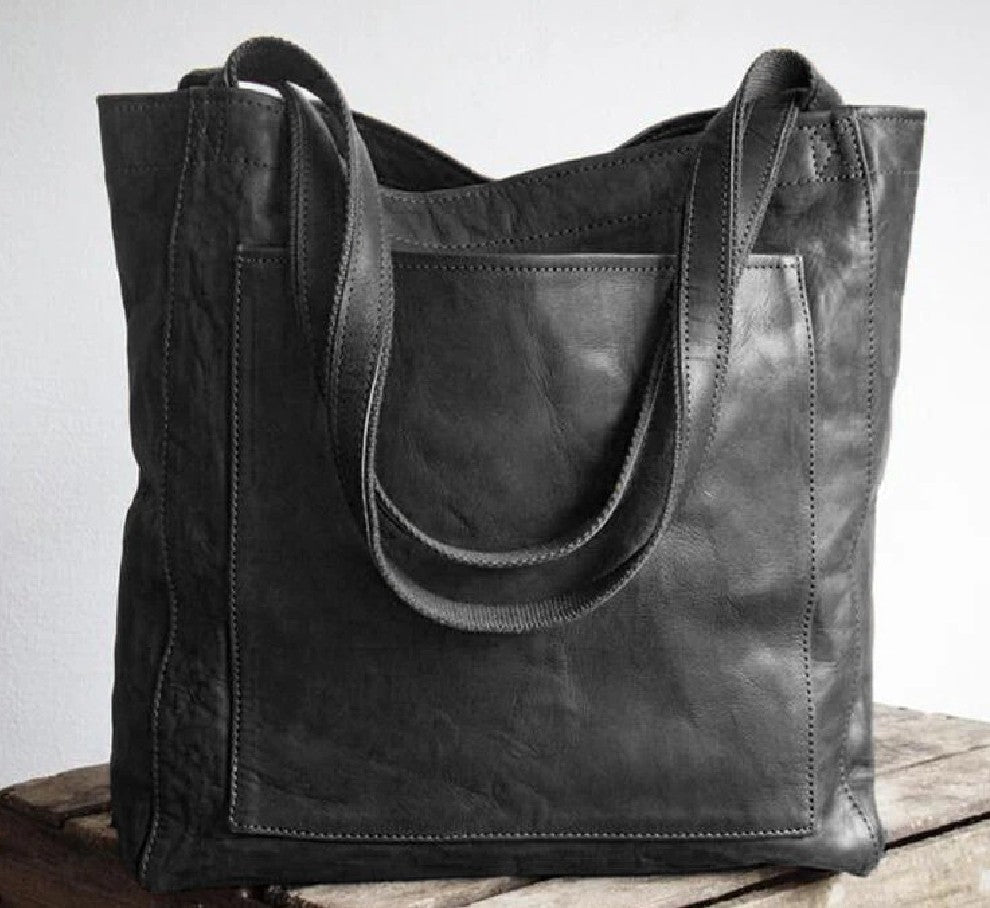 Elle - Classic Leather Shoulder Bag