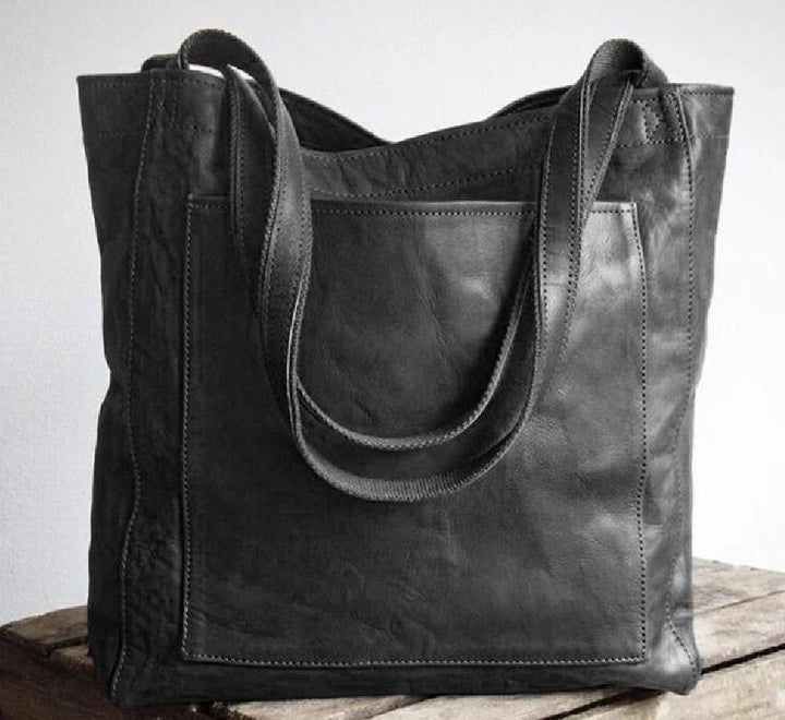 Elle - Classic Leather Shoulder Bag
