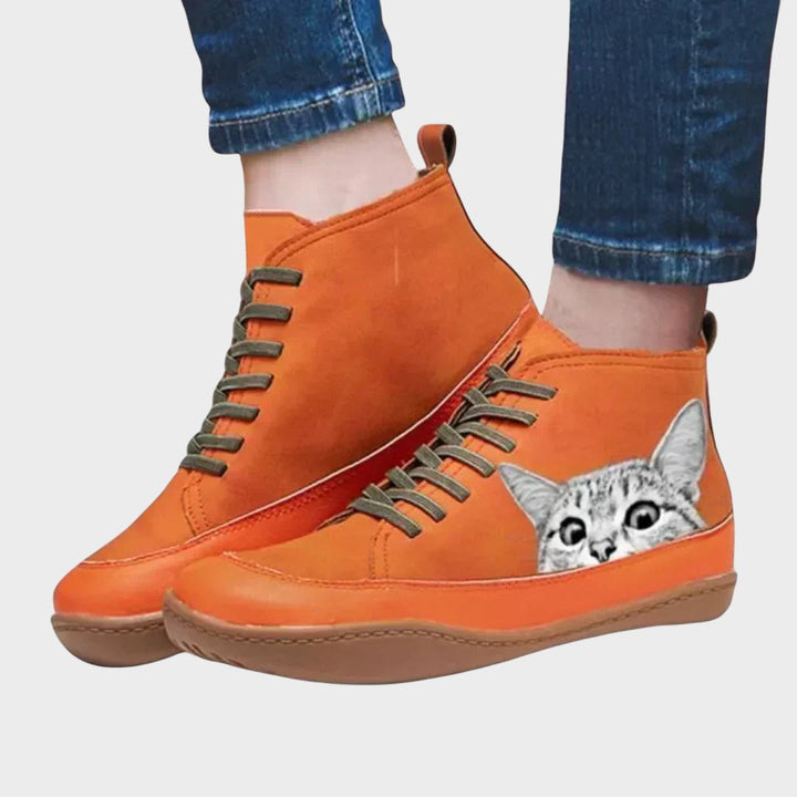 Kitty - Leather Boots for Cat Lovers