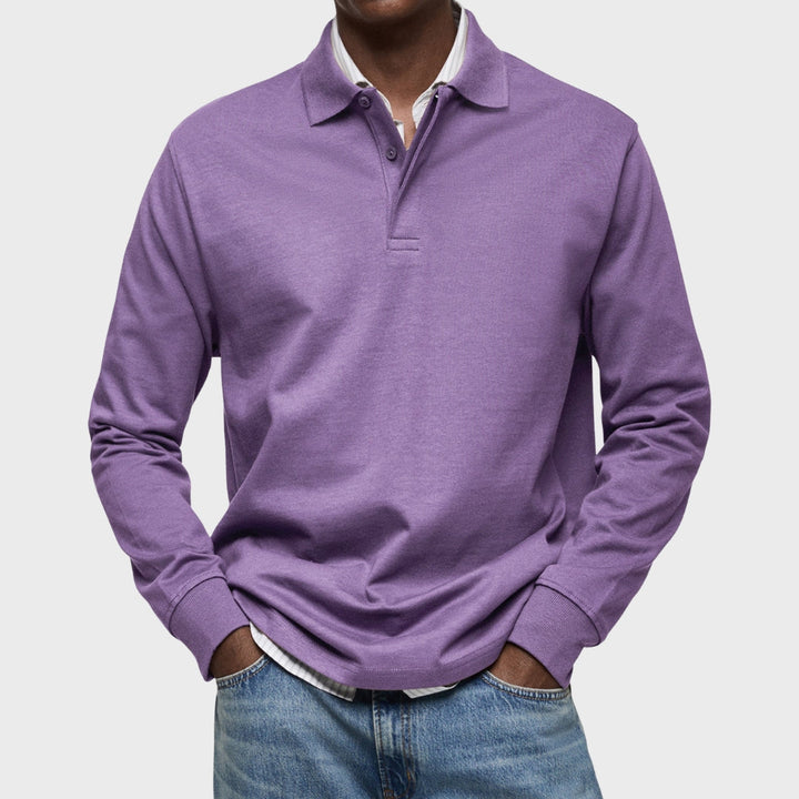 Edward - Luxury Long Sleeve Polo