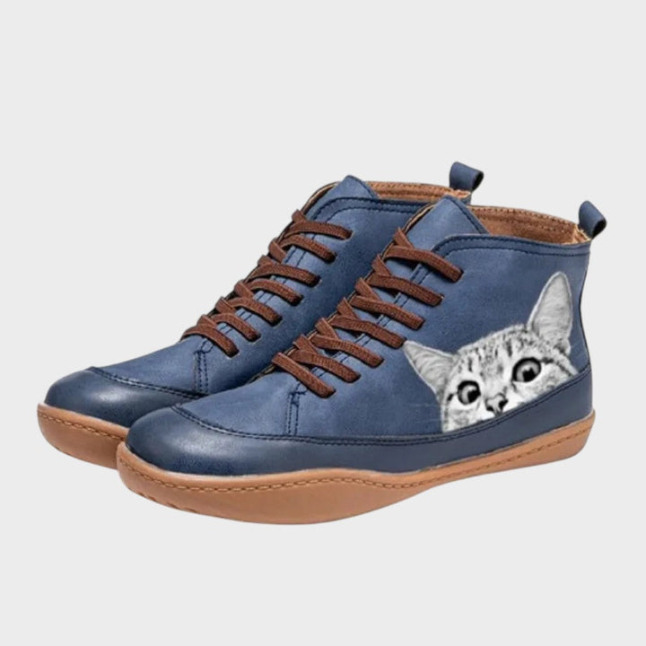 Kitty - Leather Boots for Cat Lovers