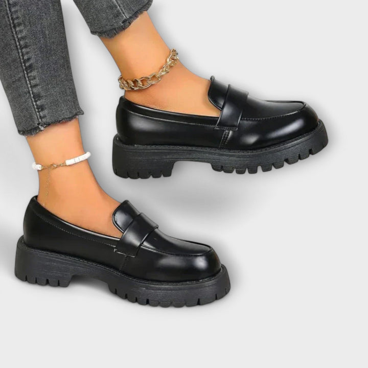 Calista | Women's Moccasin with Orthopedic Design and Satin Wedge