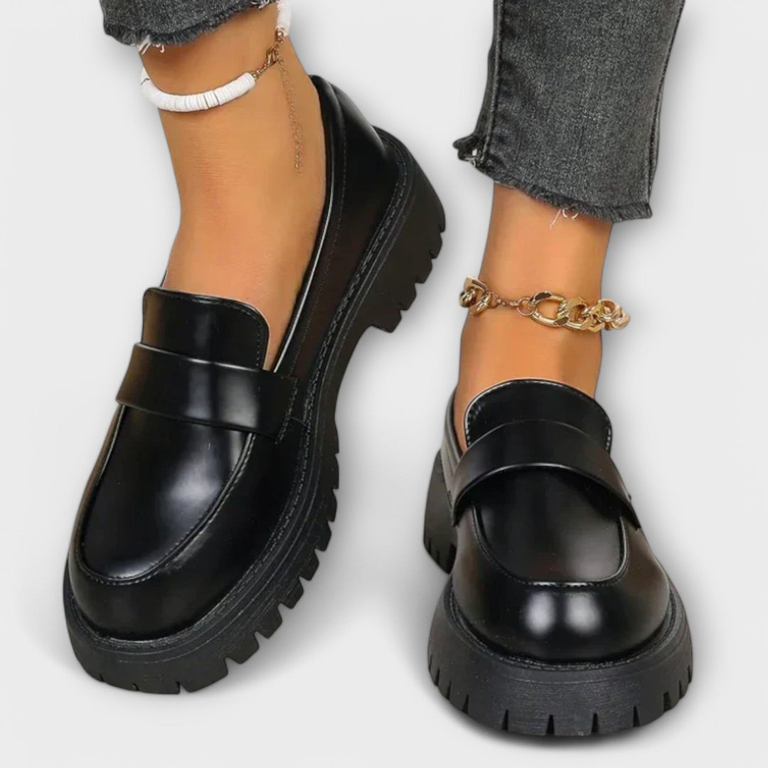 Calista | Women's Moccasin with Orthopedic Design and Satin Wedge