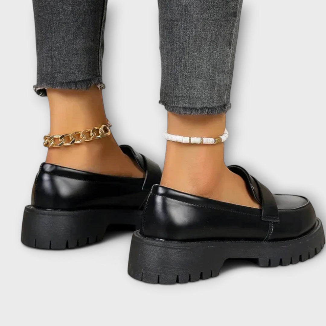 Calista | Women's Moccasin with Orthopedic Design and Satin Wedge