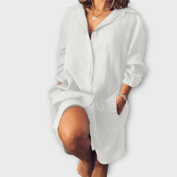 Clarabelle | Casual Linen Blouse