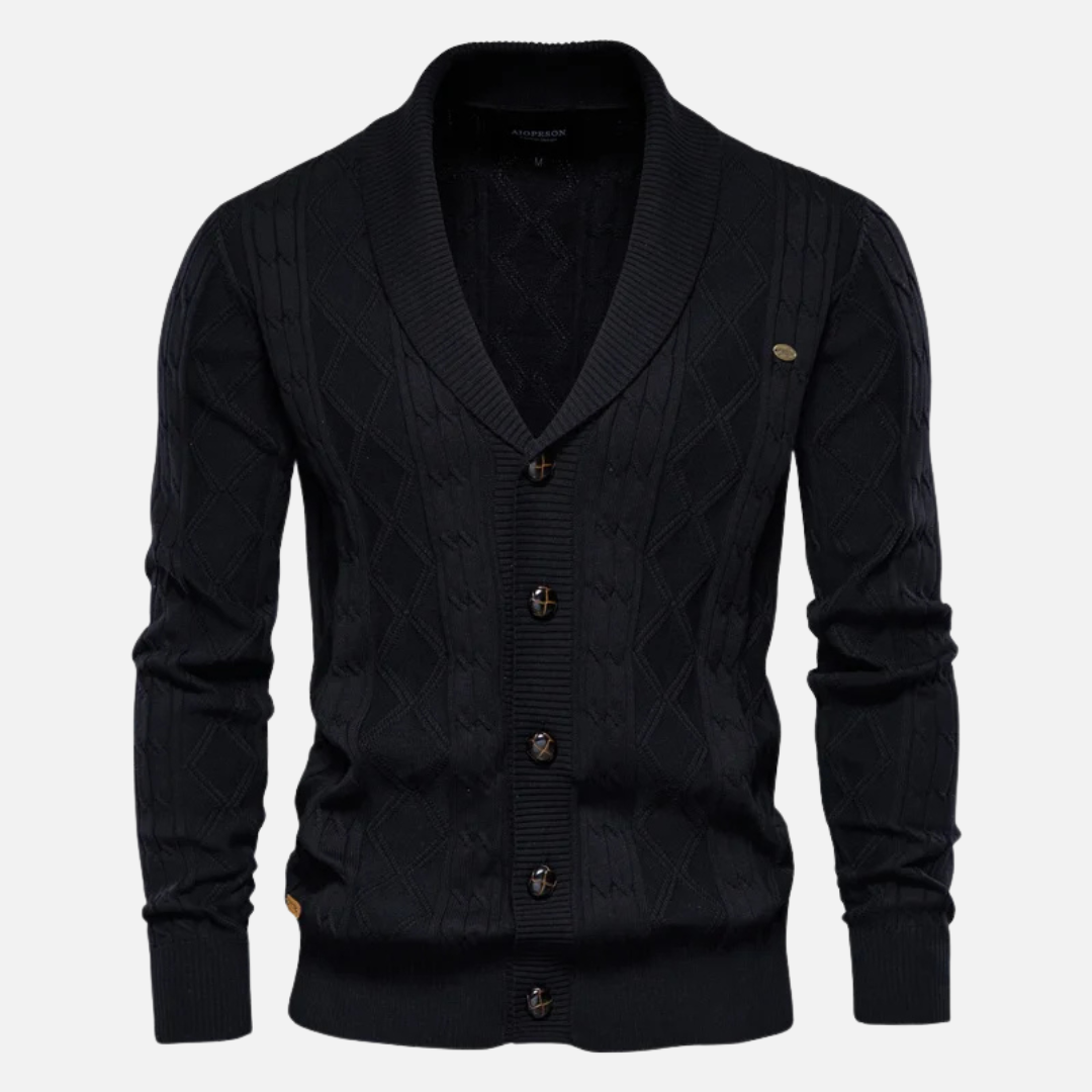 Gordon - Argyle Cardigan Soft Blend