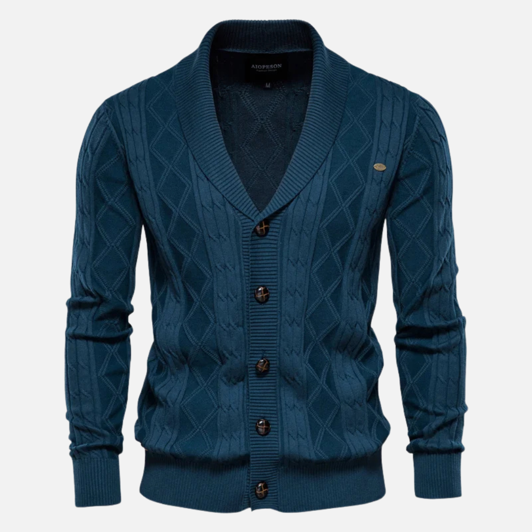 Gordon - Argyle Cardigan Soft Blend