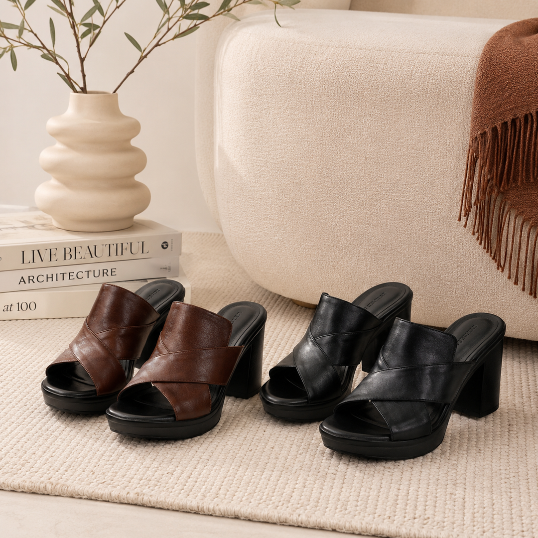 Sabrielle | Platform Mules with High Heel