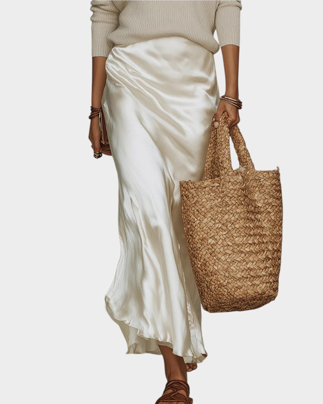CLAIRE | Slip Dress & Knit Set