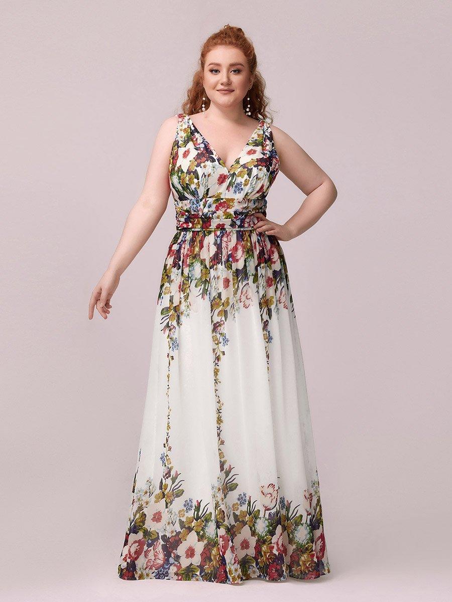Vanessa | Sleeveless Pleated Party Dress with V-Neck