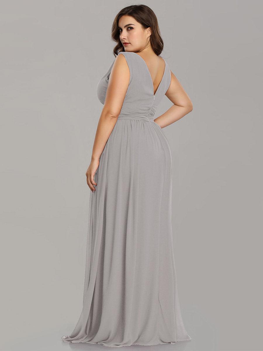 Vanessa | Sleeveless Pleated Party Dress with V-Neck