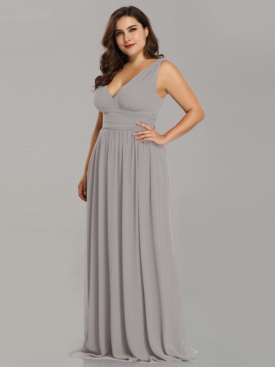 Vanessa | Sleeveless Pleated Party Dress with V-Neck