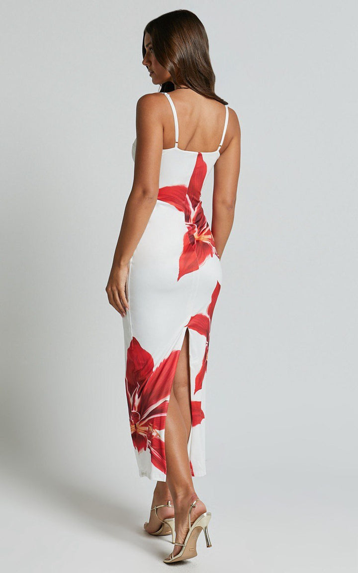 Iris | Midi dress with flowers