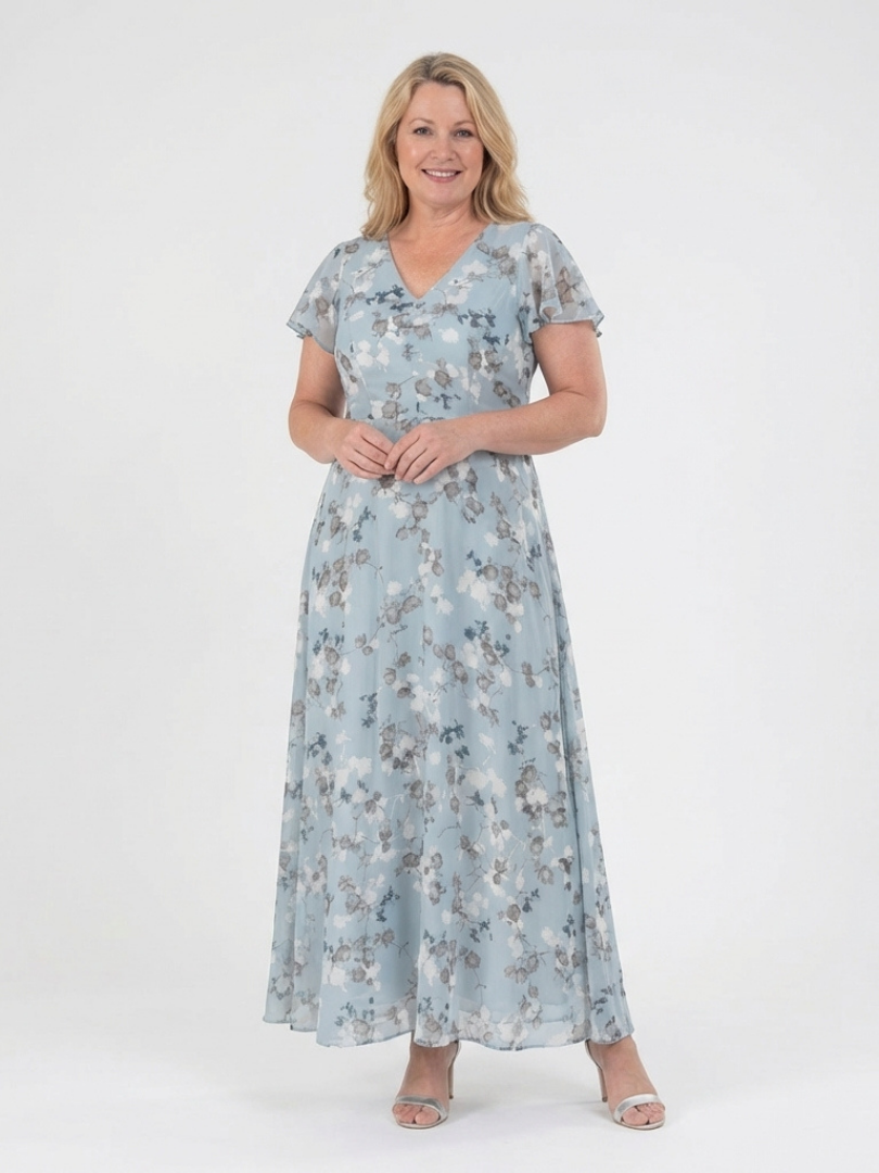 Paige | Maxi Dress in Floral Chiffon