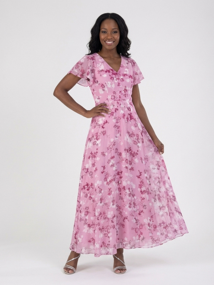 Paige | Maxi Dress in Floral Chiffon