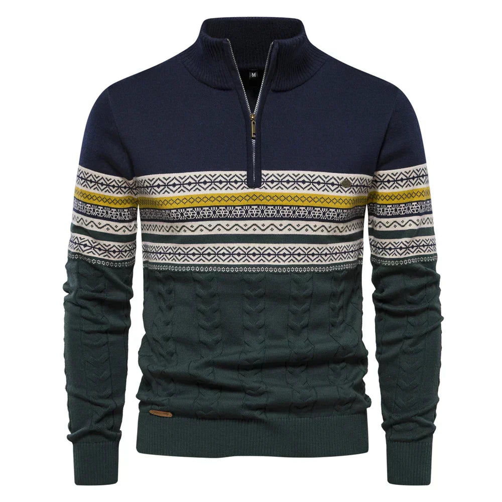 Sean - Mixed Knit Sweater