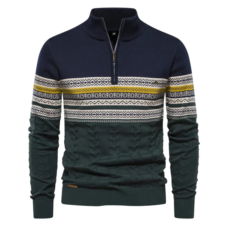 Sean - Mixed Knit Sweater
