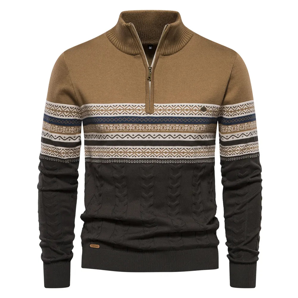 Sean - Mixed Knit Sweater