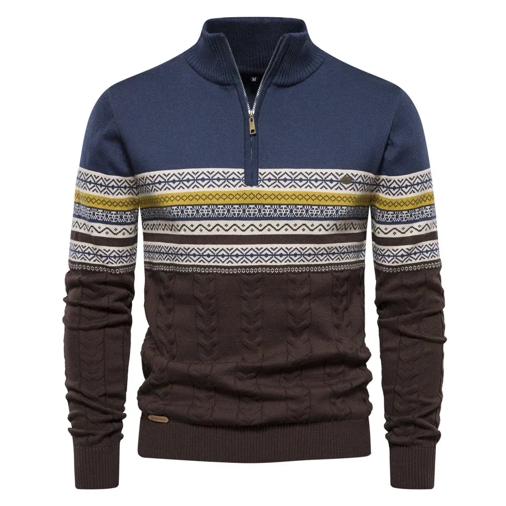 Sean - Mixed Knit Sweater