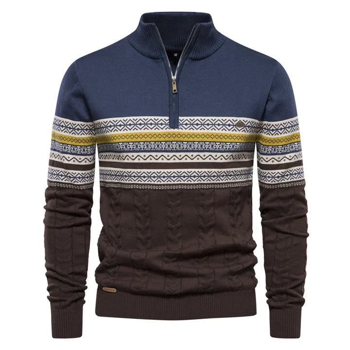 Sean - Mixed Knit Sweater
