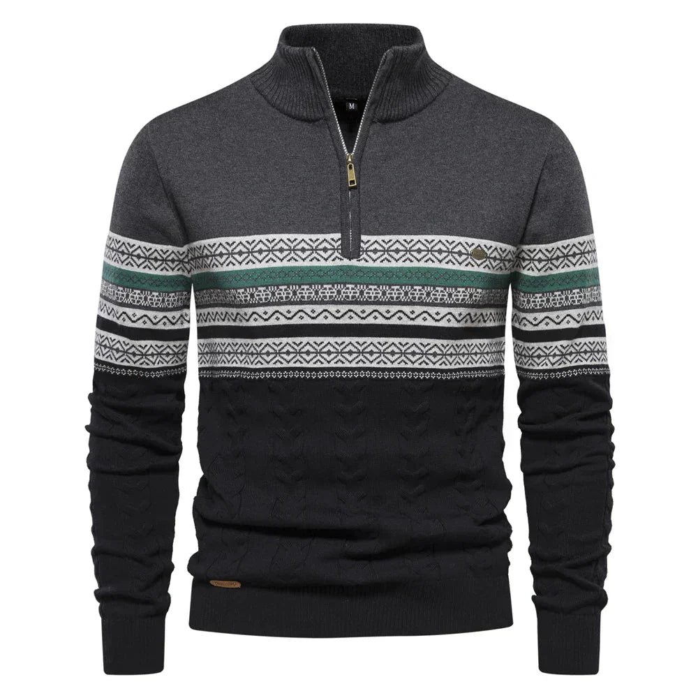 Sean - Mixed Knit Sweater