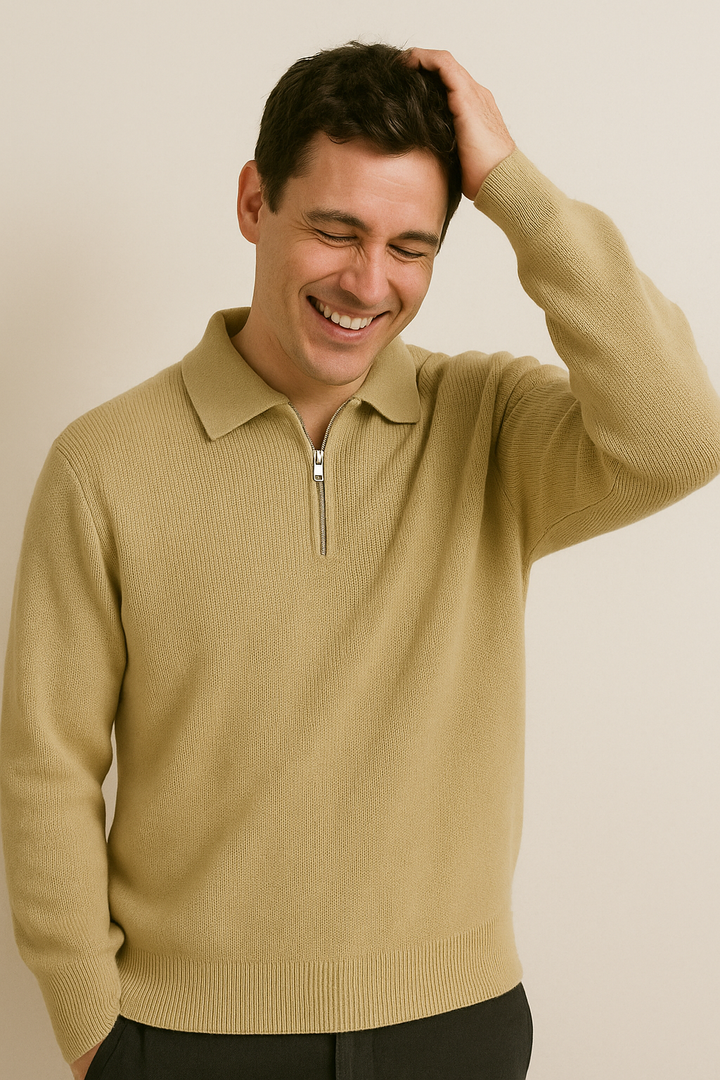Troy - Adjustable Zipper Polo Neck