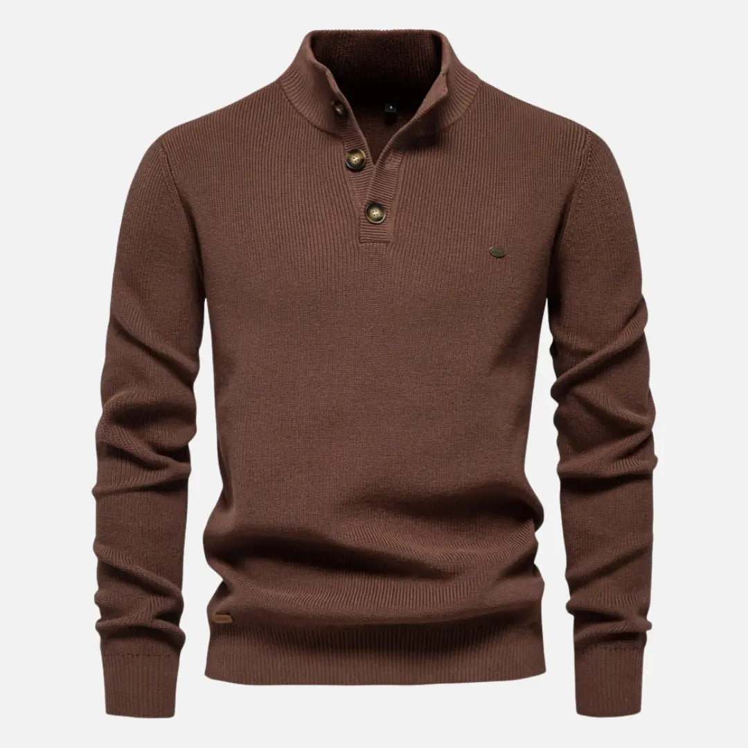 Logan - High Neck Knit Sweater