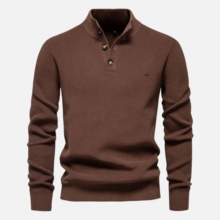 Logan - High Neck Knit Sweater