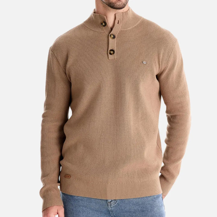 Logan - High Neck Knit Sweater