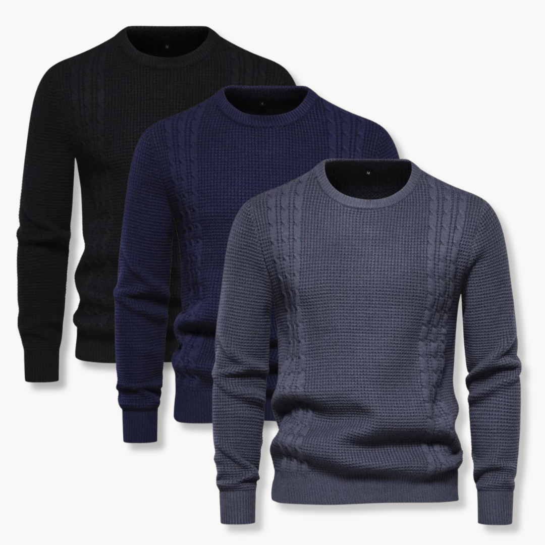 Hunter - Patchwork Knit Sweater