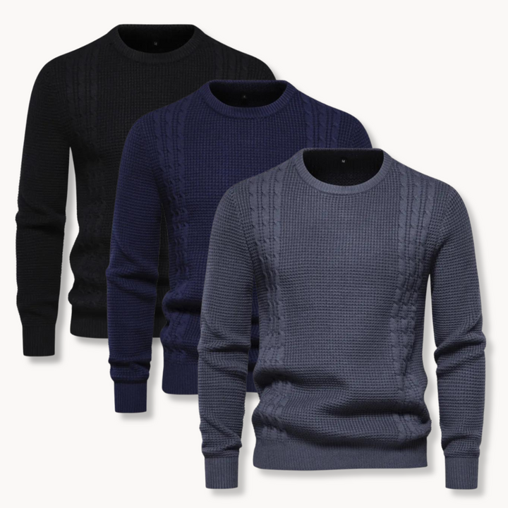 Hunter - Patchwork Knit Sweater