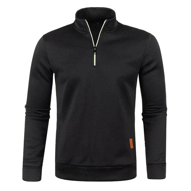 Wayne - Knit Sweater with Polo Collar
