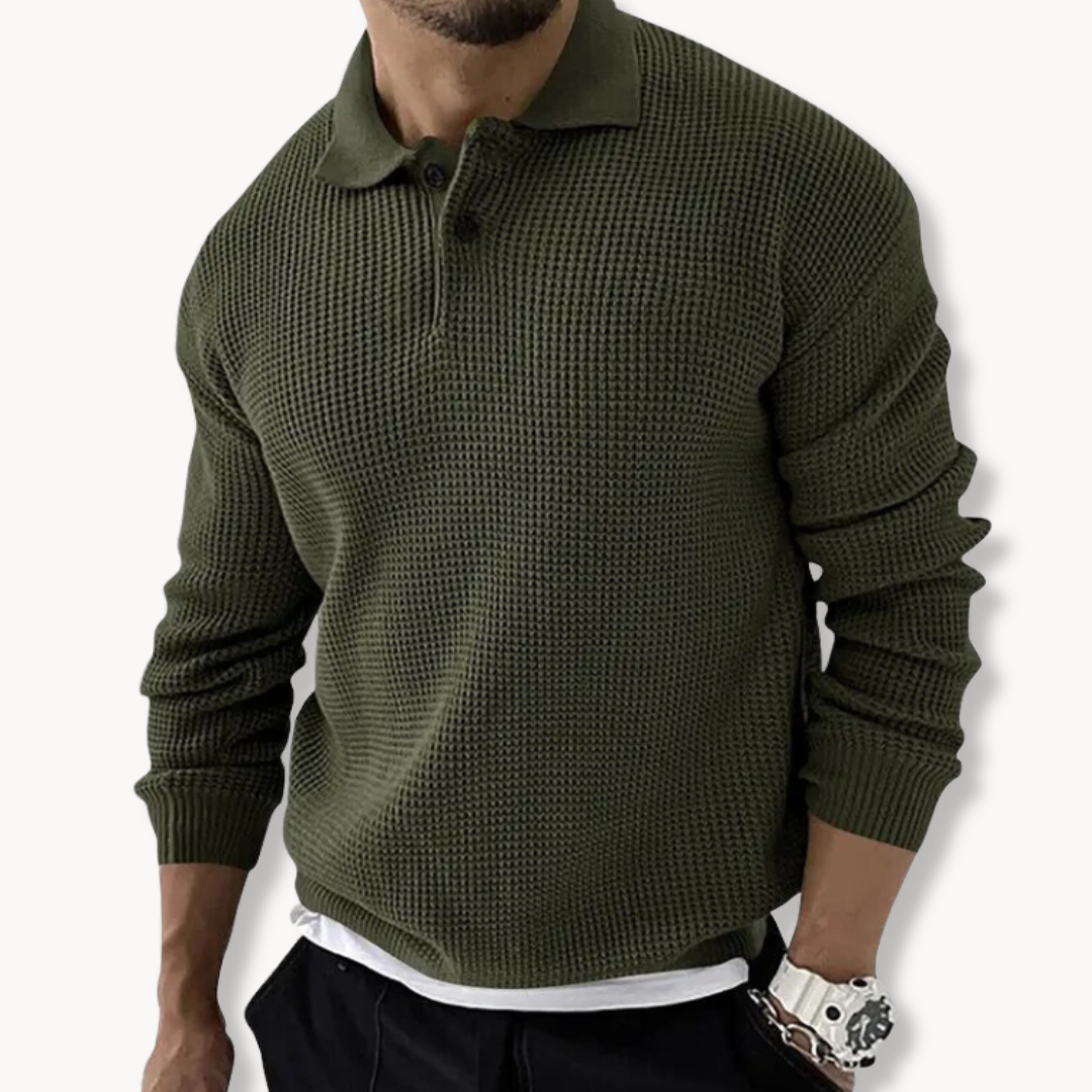 Scott - Knitted Polo Sweater